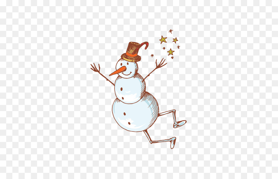 Dessin De Bonhomme De Neige，Hiver PNG