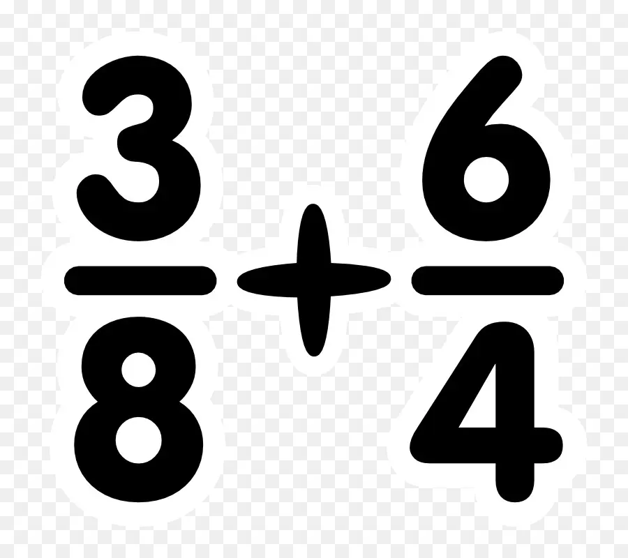 Addition De Fractions，3 8 PNG