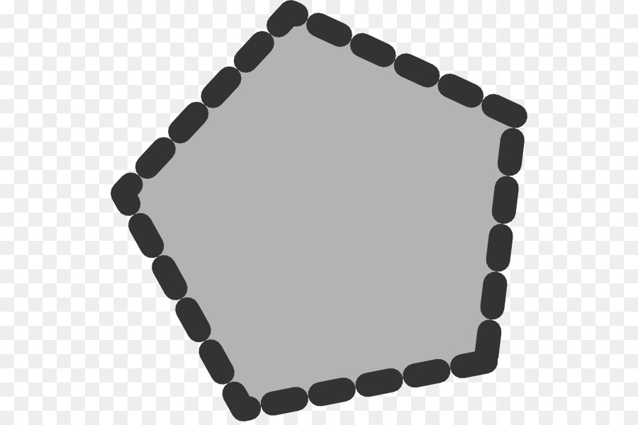 Forme Du Pentagone，Noir PNG