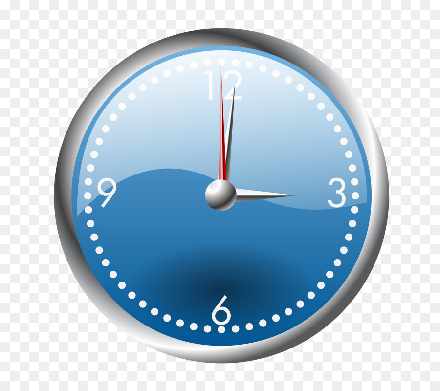 Horloge Bleue，Temps PNG