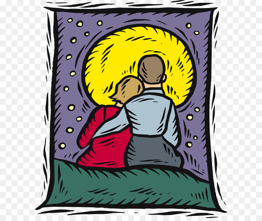 Couple，Lune PNG