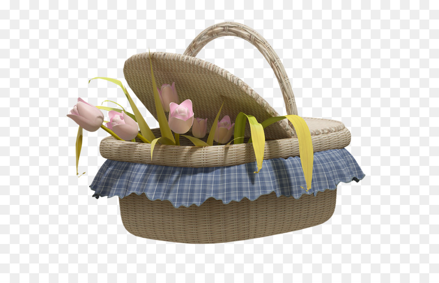 Panier Avec Des Fleurs，Fleurs PNG