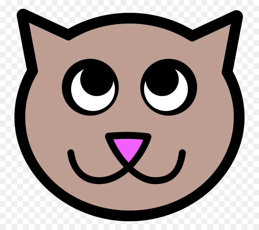 Visage De Chat De Dessin Animé，Animal PNG