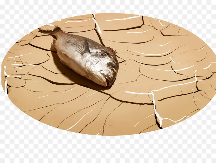 Poisson Mort，Terre Sèche PNG