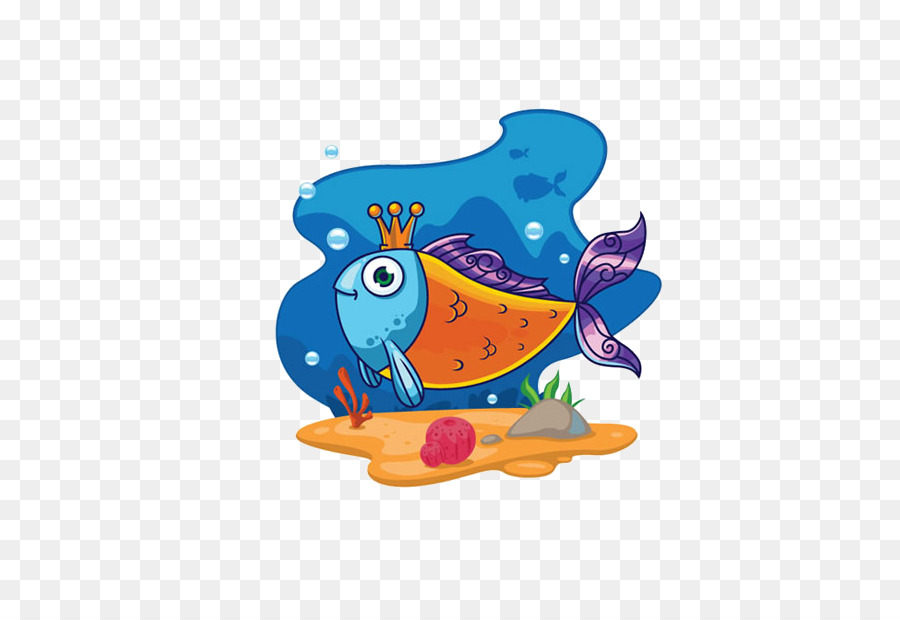 Poisson De Dessin Animé，Mer PNG