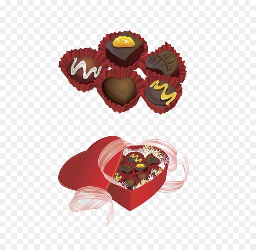 Chocolats En Forme De Coeur，Bonbons PNG