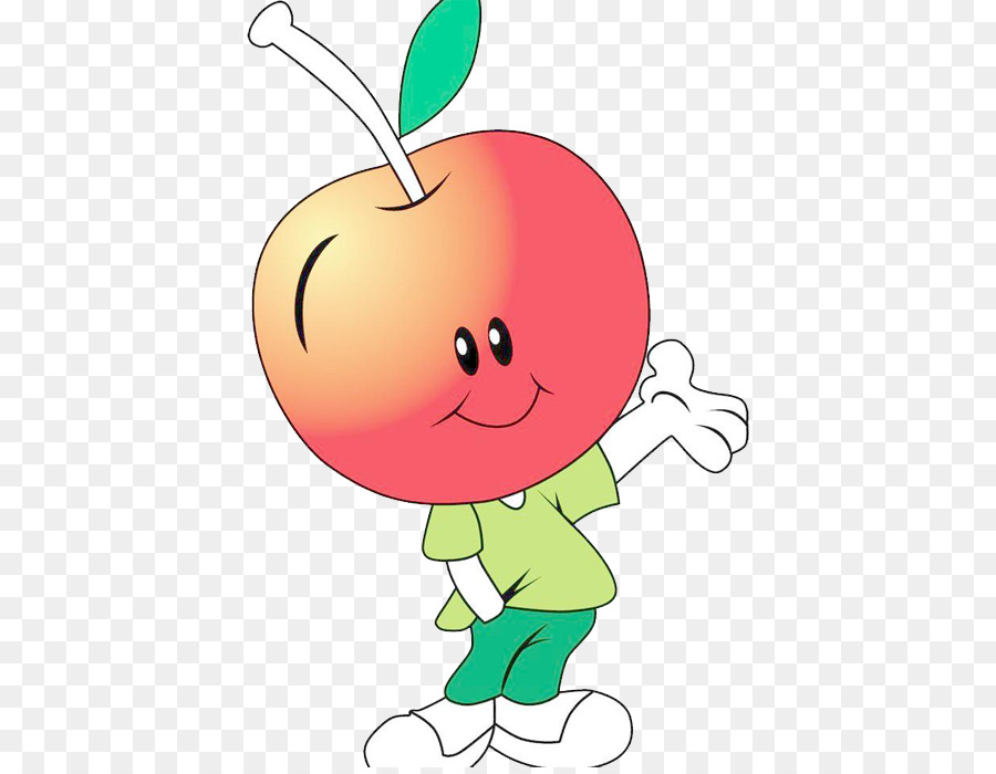 Pomme De Dessin Animé，Rouge PNG