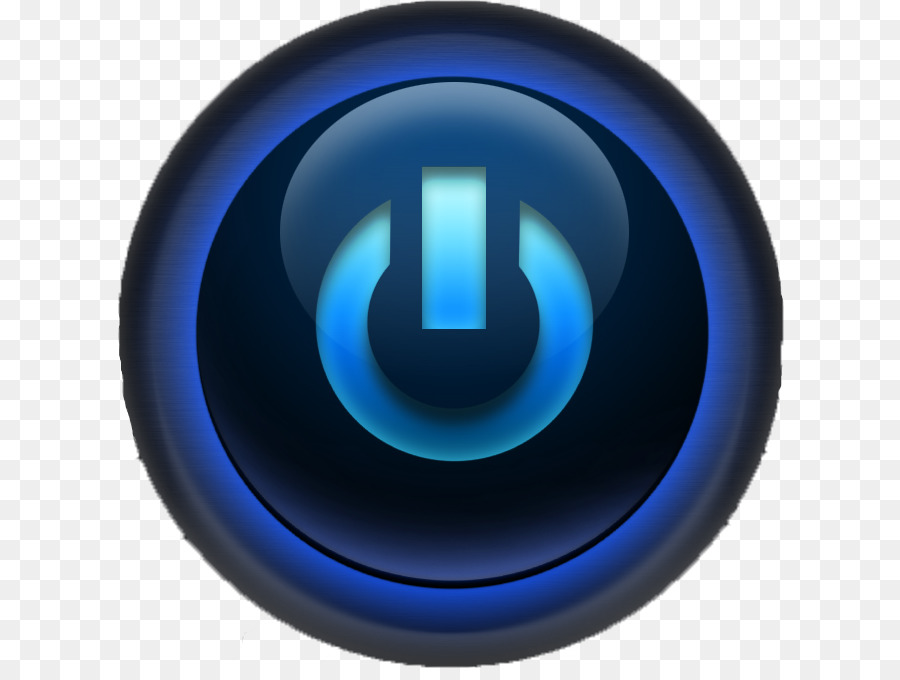 Bouton D'alimentation，Bleu PNG