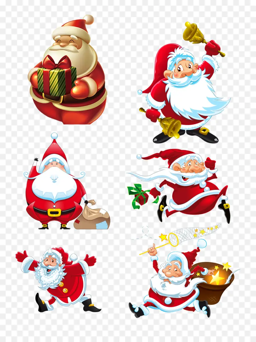 Illustrations Du Père Noël，Noël PNG