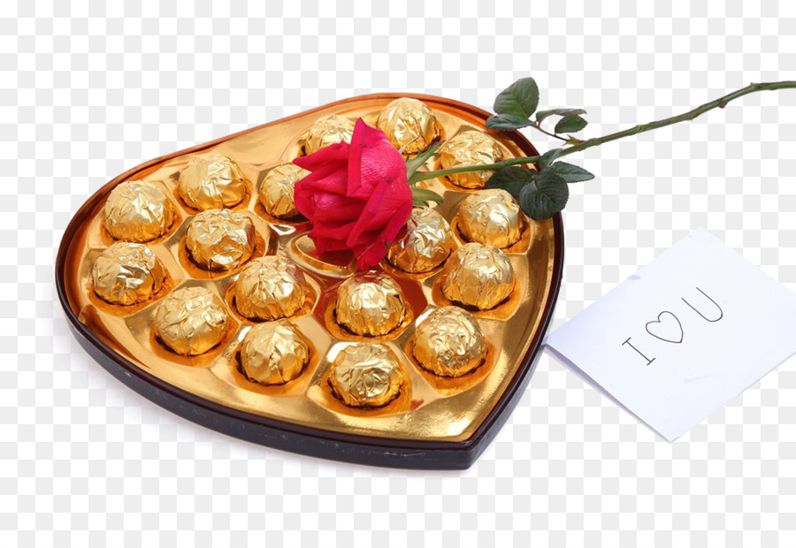 Boîte De Chocolats En Forme De Coeur，Cadeau PNG