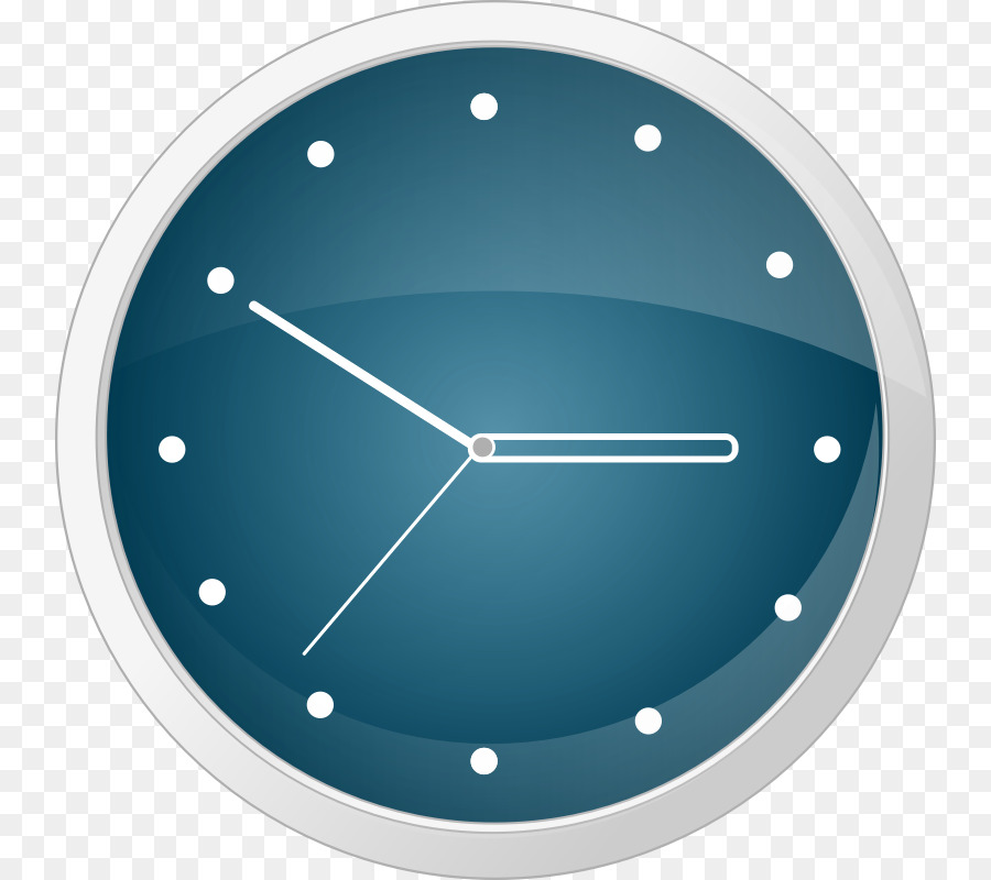 Horloge Bleue，Temps PNG