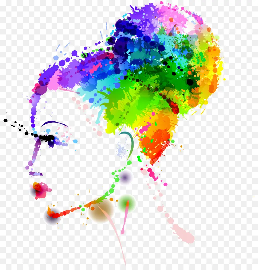 Silhouette De Femme Colorée，Femme PNG