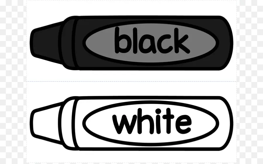 Crayons Noir Et Blanc，Dessin PNG