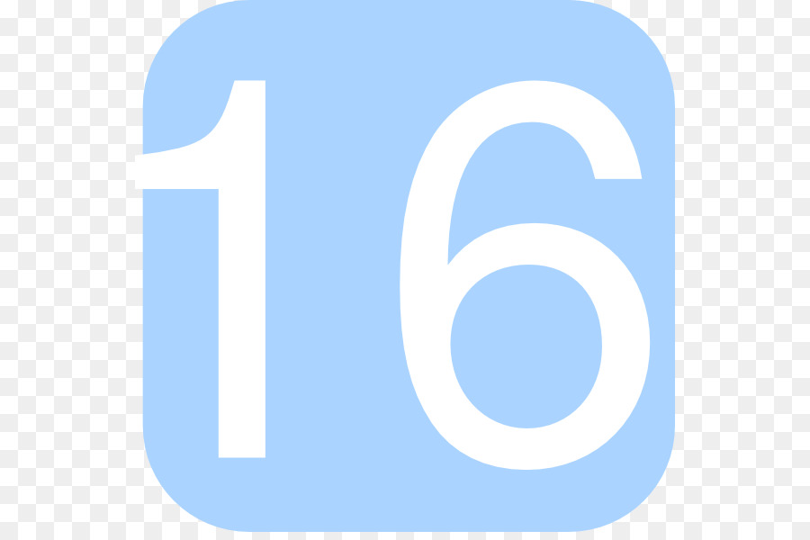 Numéro 16，Bleu PNG