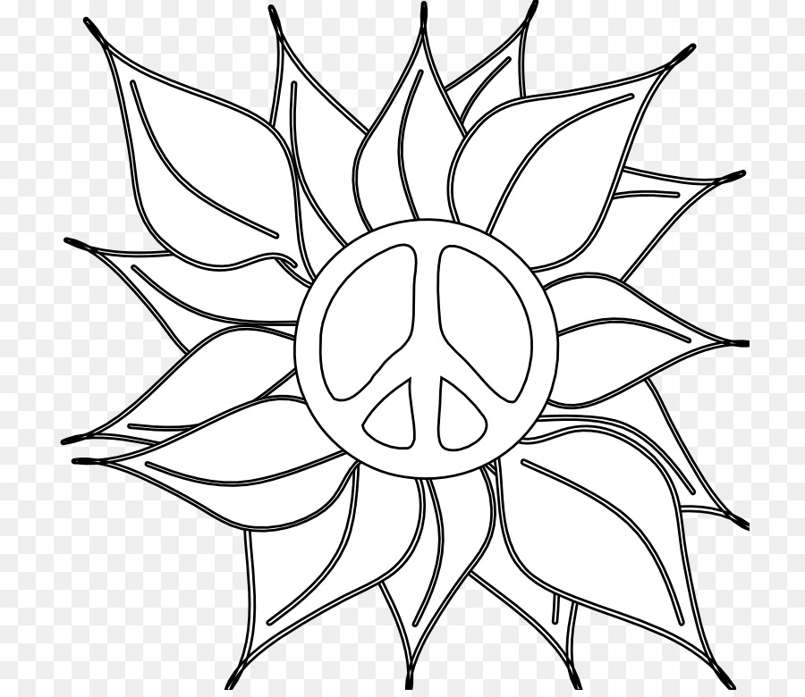 Noir Et Blanc，Fleur PNG