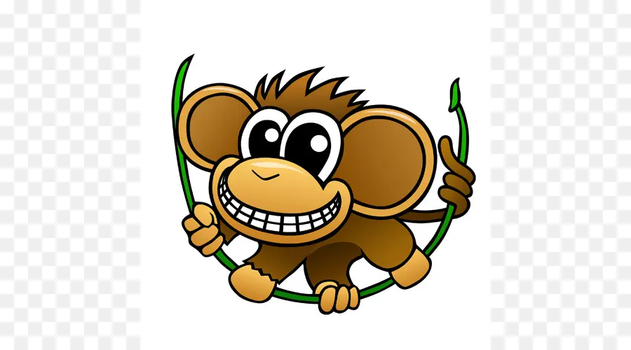 Singe De Dessin Animé，Balançant PNG