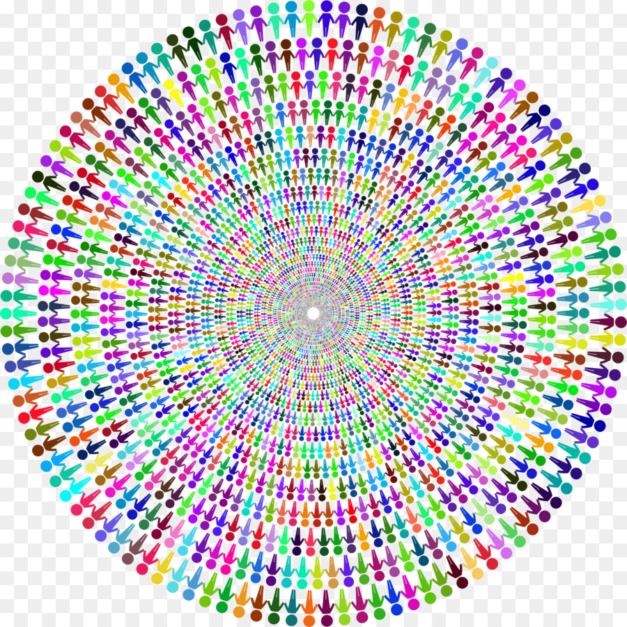 Mandala Coloré，Modèle PNG