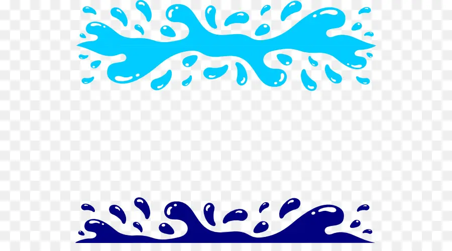 Éclaboussure D'eau，Bleu PNG