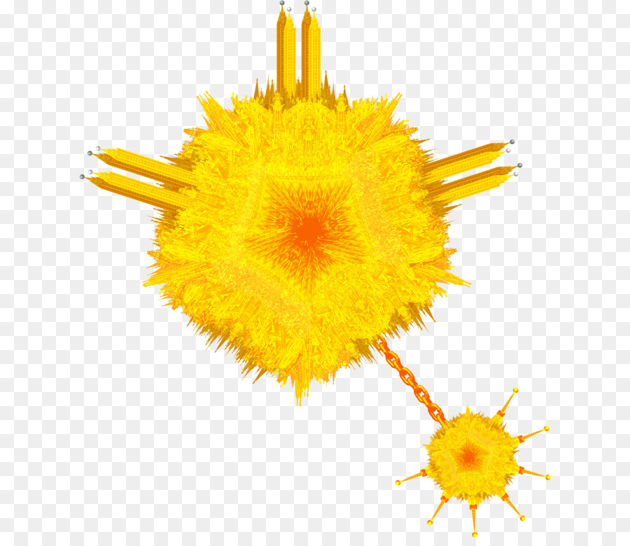 Explosion Jaune，Crayons PNG