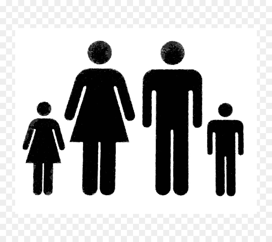 Famille Silhouette，Personnes PNG