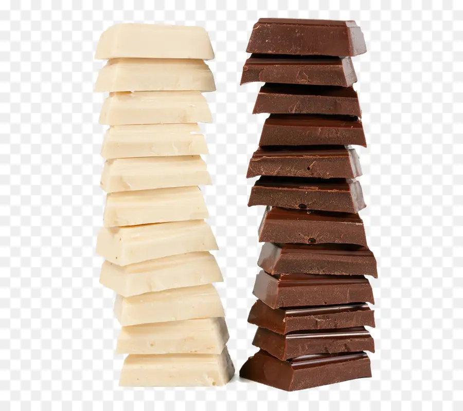 Piles De Chocolat，Blanc PNG