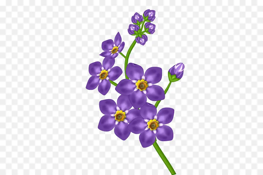 Fleurs Violettes，Fleurir PNG