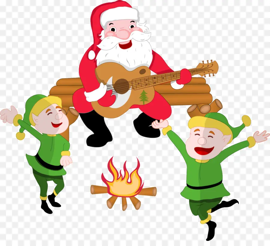 Le Père Noël，Guitare PNG