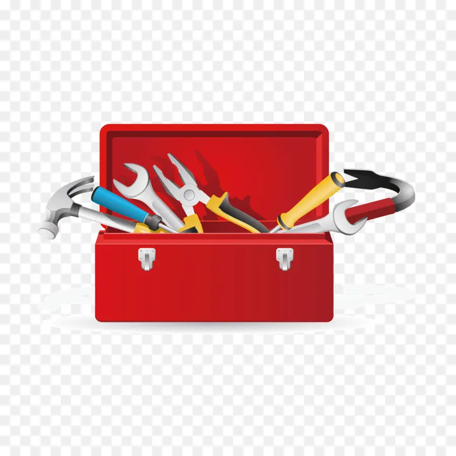 Boîte à Outils Rouge，Marteau PNG