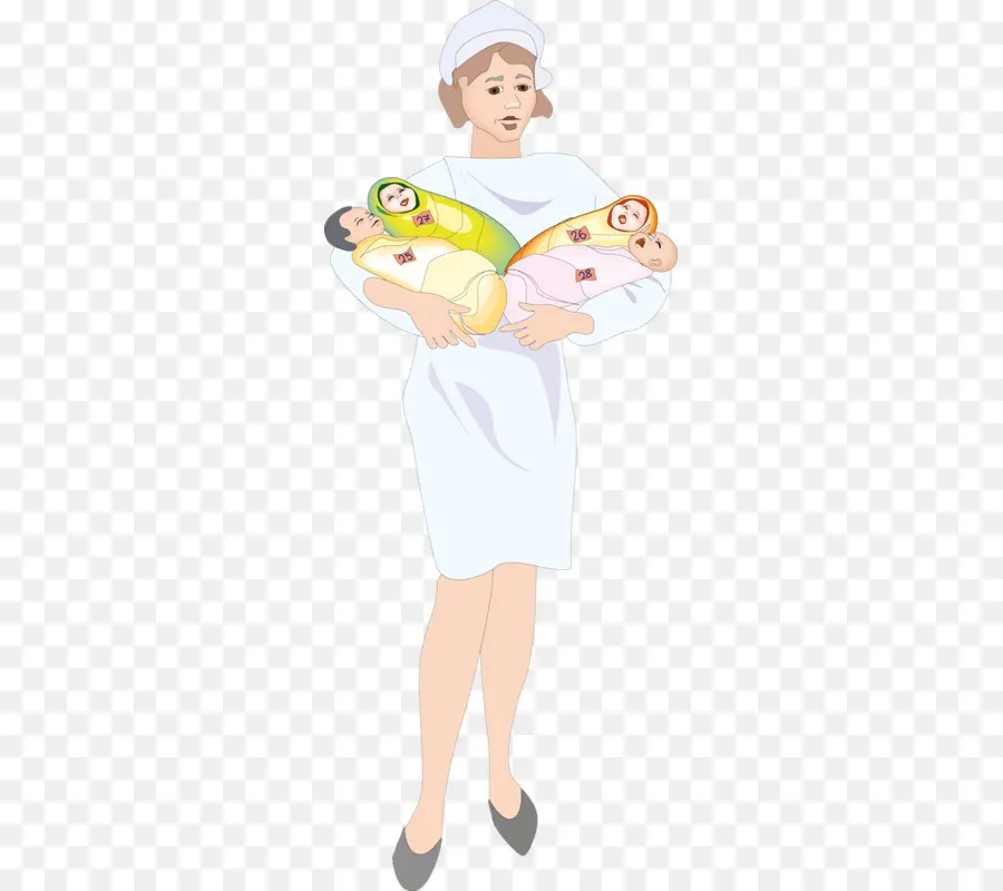 Infirmière Avec Des Bébés，Infirmière PNG