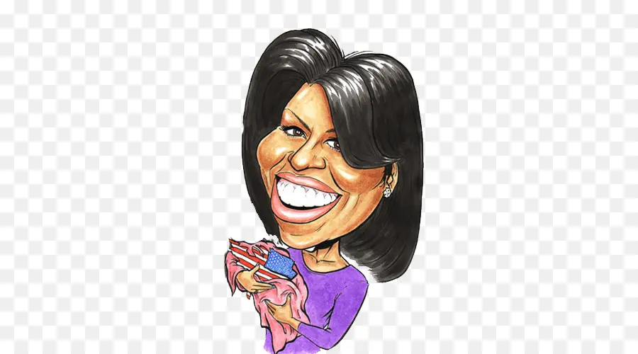 Caricature De Femme，Souriant PNG