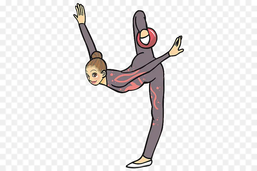 Gymnastique，Dessin Animé PNG