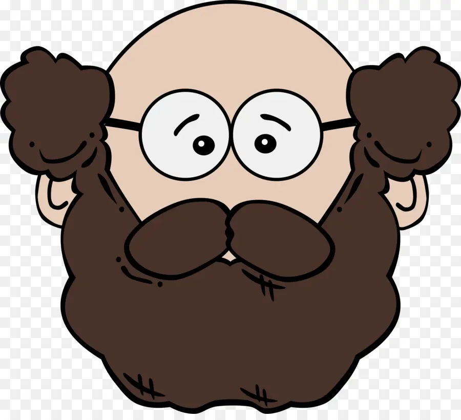 Visage De Dessin Animé，Barbe PNG