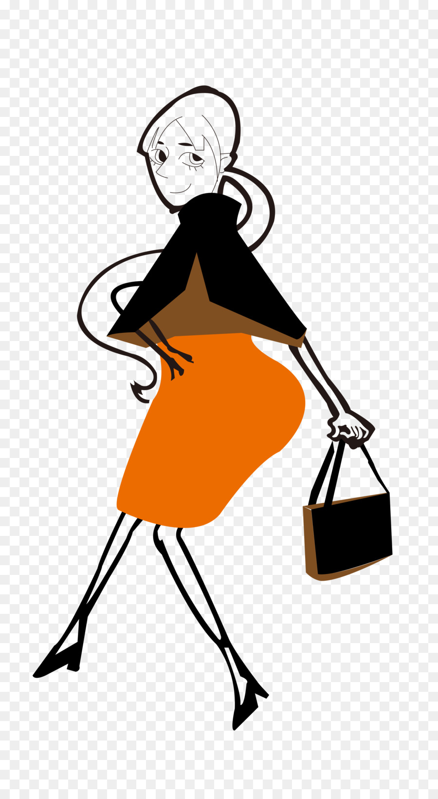 Femme à La Mode，Élégant PNG