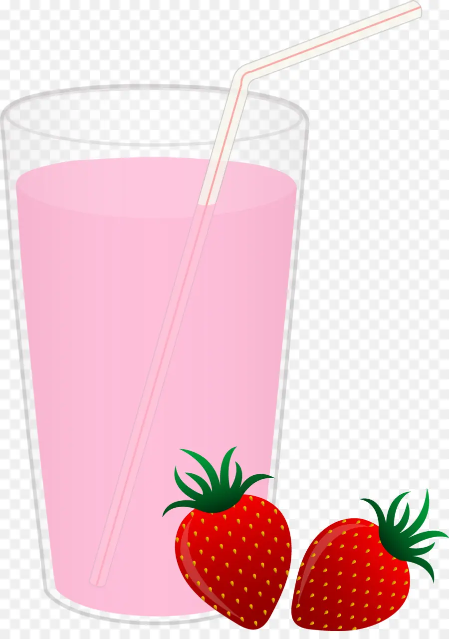 Milk Shake Aux Fraises，Boire PNG