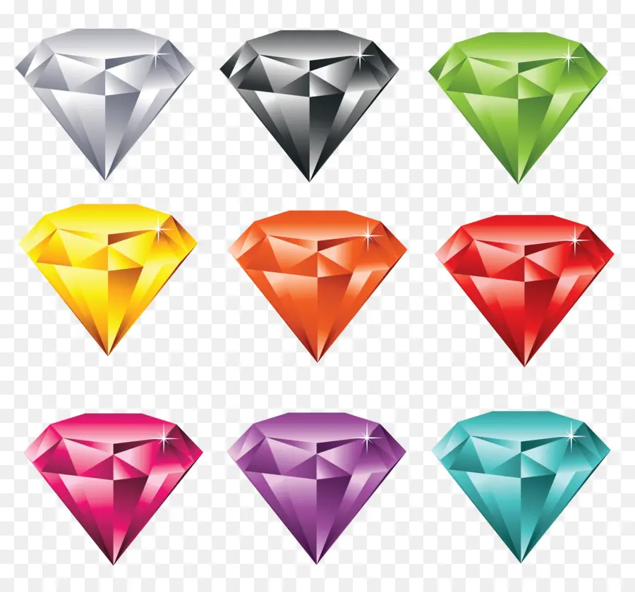 Pierres Précieuses Colorées，Bijoux PNG