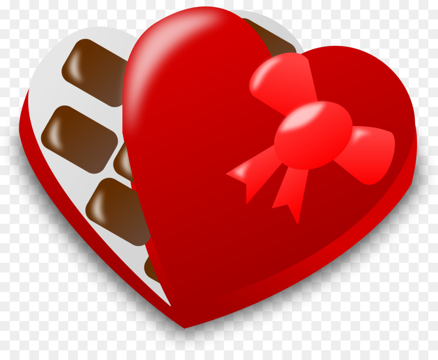 Boîte De Chocolats En Forme De Coeur，Chocolat PNG