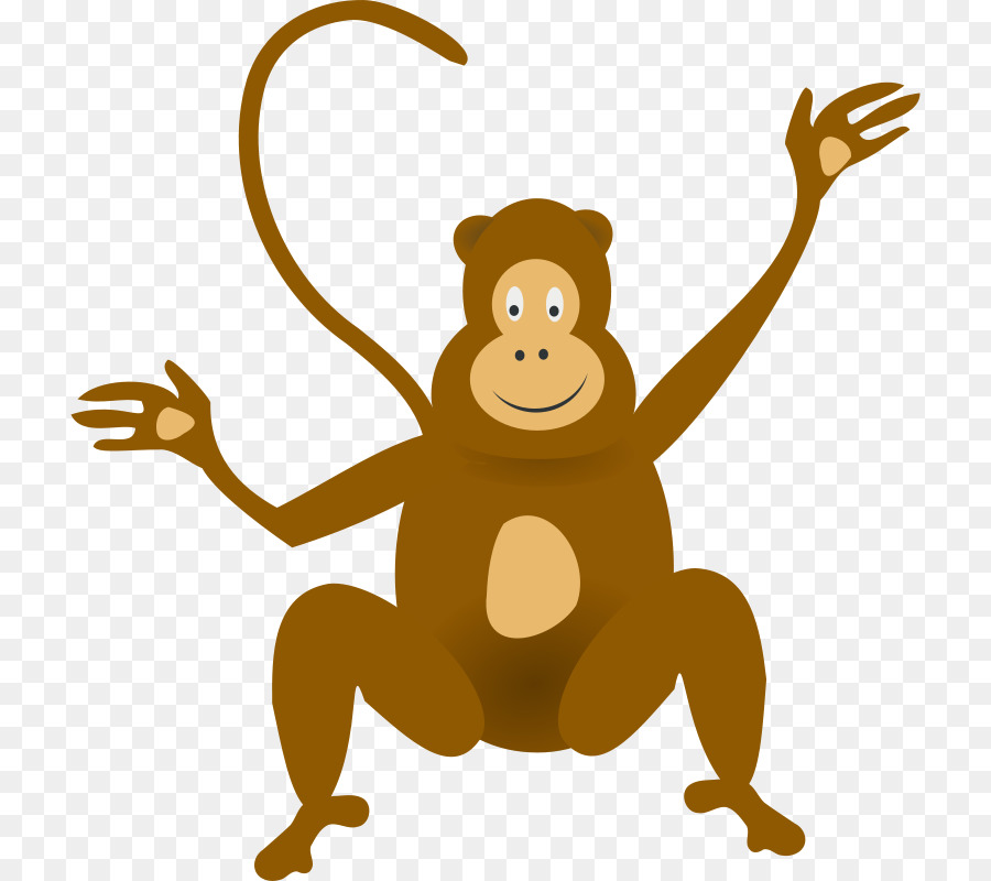 Singe De Dessin Animé，Mignon PNG