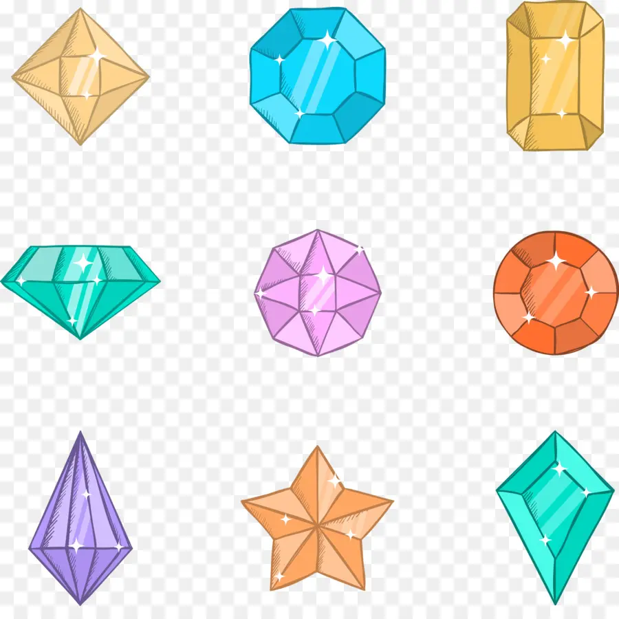 Diamant，Dessin Animé PNG