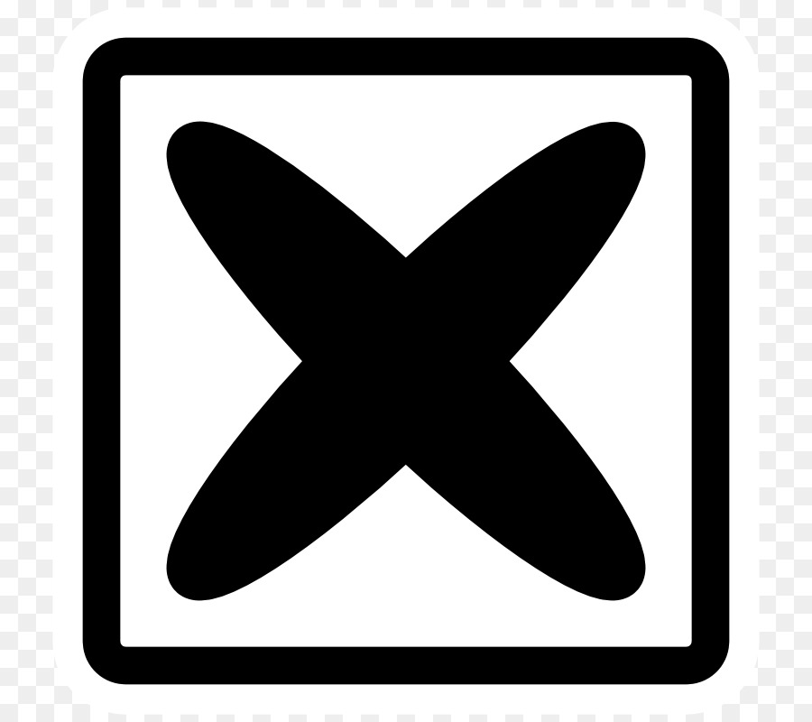 Marque De Croix，X PNG