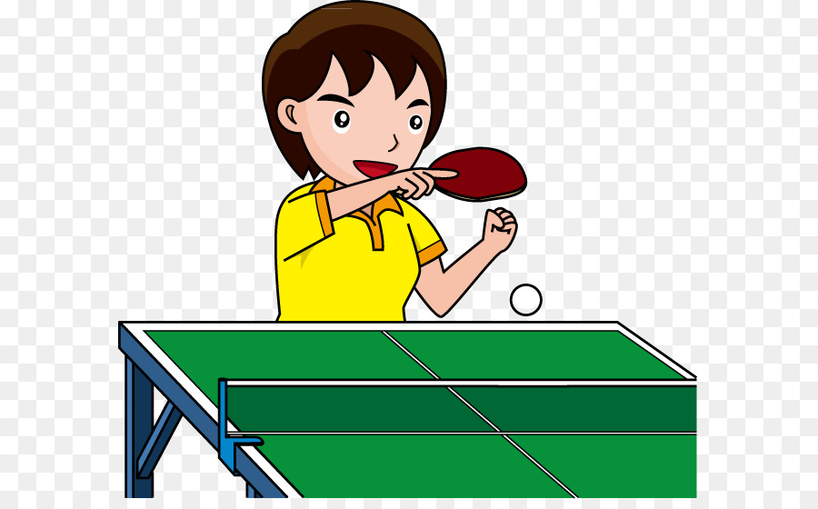 Joueur De Tennis De Table，Ping Pong PNG