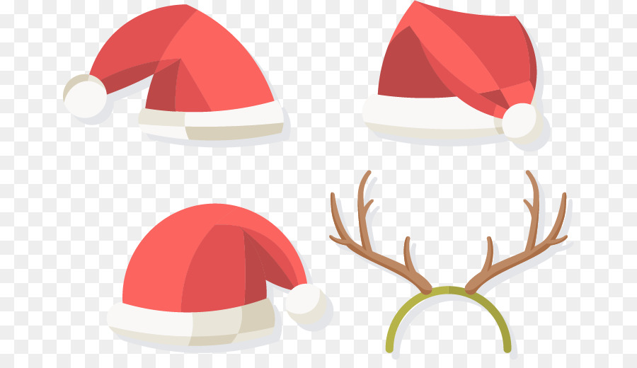 Chapeaux De Père Noël，Bois De Renne PNG