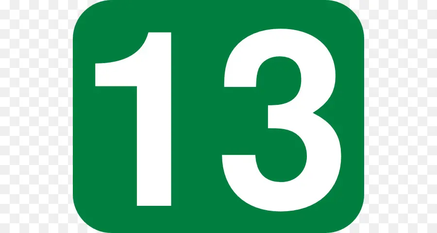 Numéro 13，Vert PNG