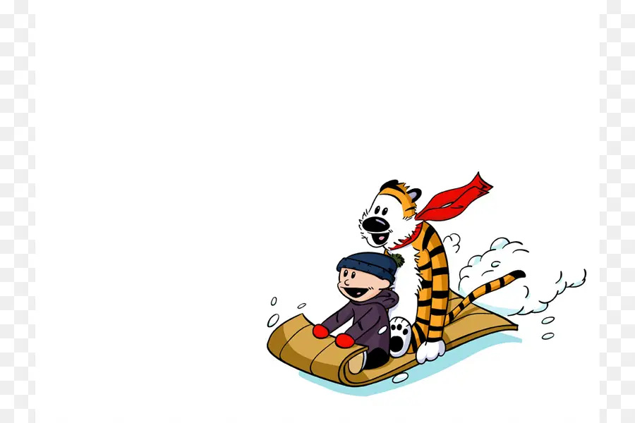 Calvin Et Hobbes，Traîneau PNG