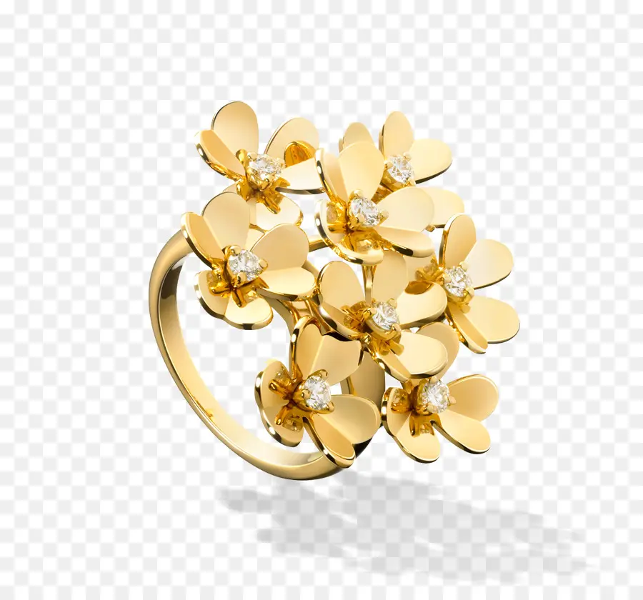 Bague Fleur En Or，Fleurs PNG