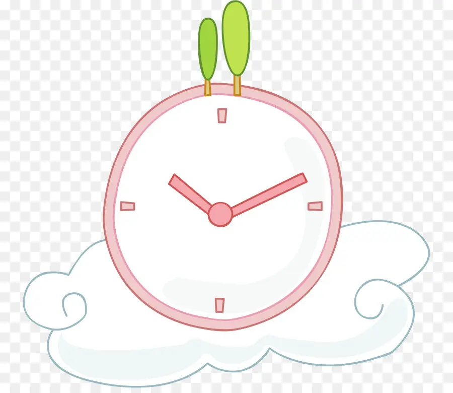 Horloge Rose，Nuage PNG