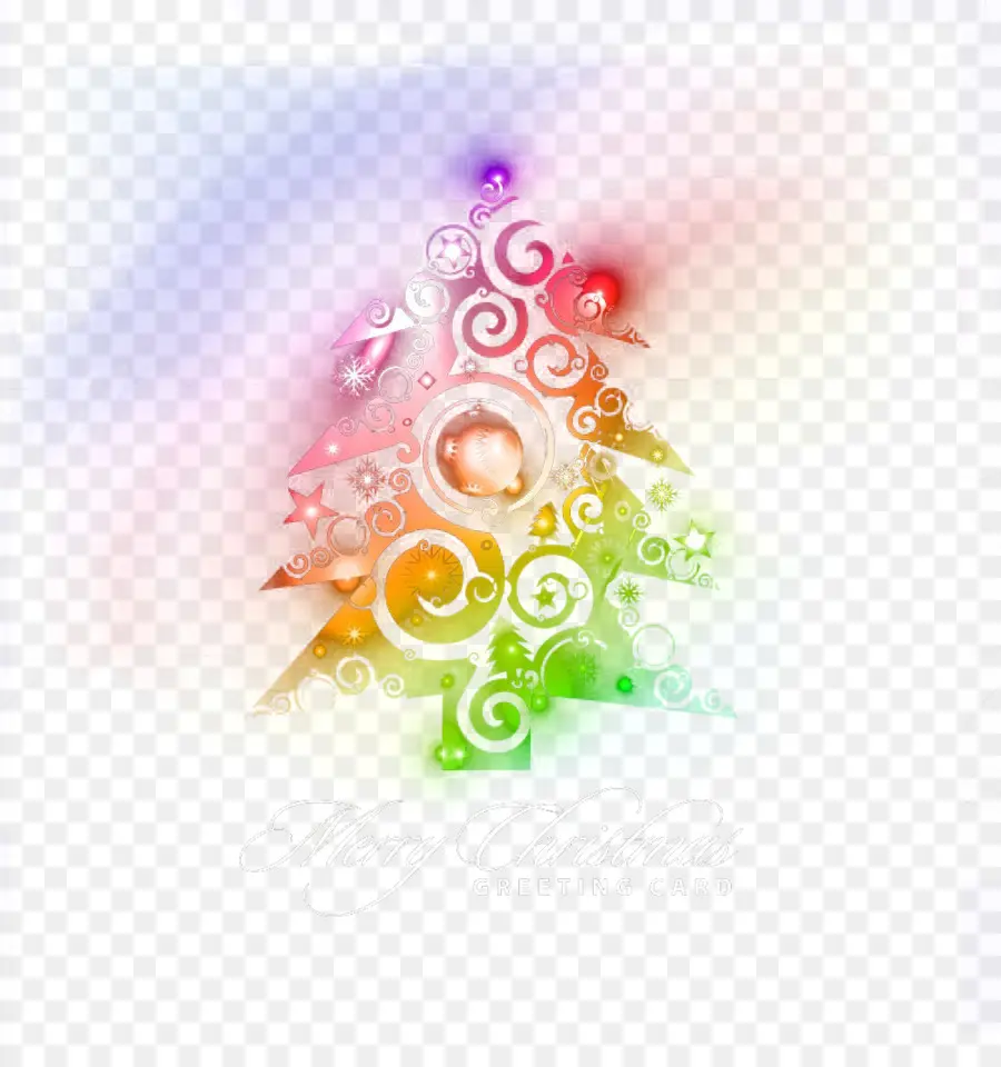 Sapin De Noël Coloré，Décorations PNG