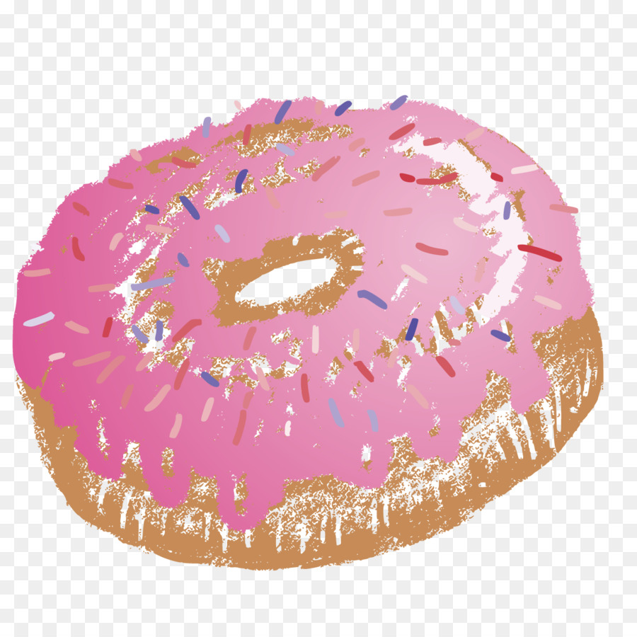 Beignet Rose，Donut PNG