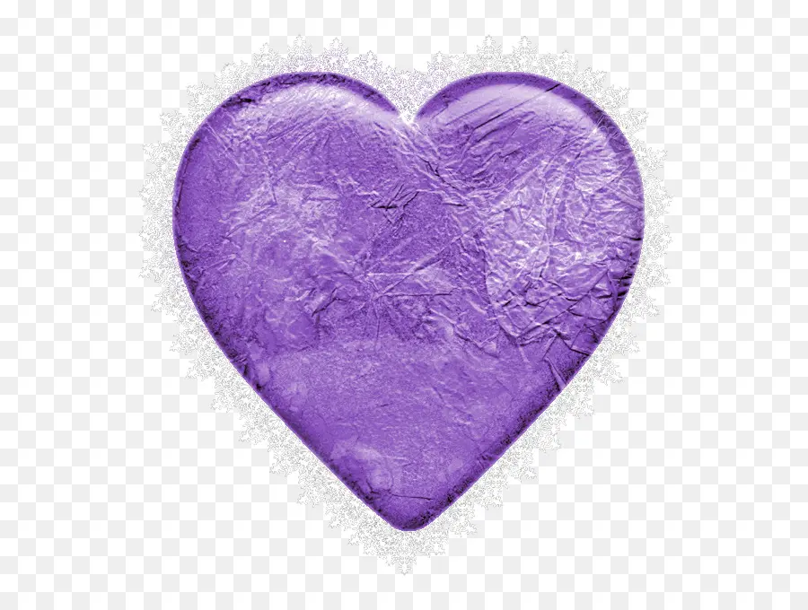 Coeur Violet，Texturé PNG