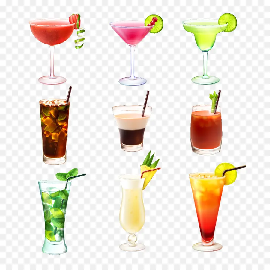 Cocktails，Boissons PNG