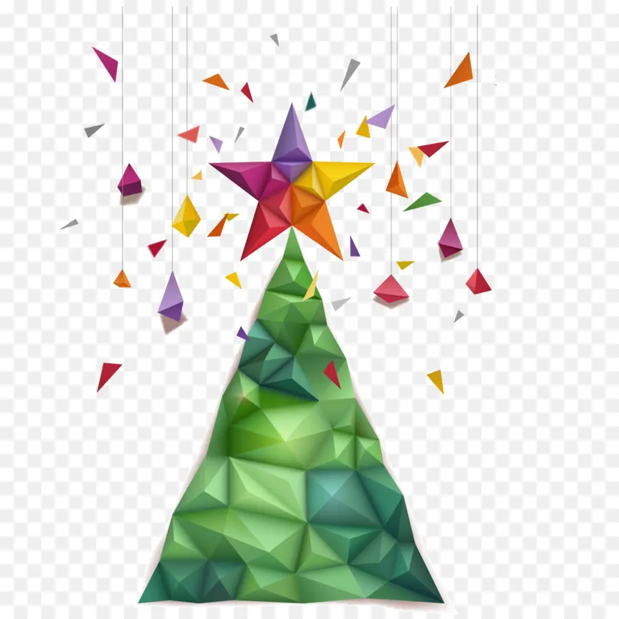 Arbre De Noël Abstrait，Étoile PNG